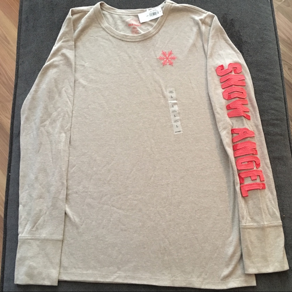 Old Navy Thermal Long Sleeve Cream